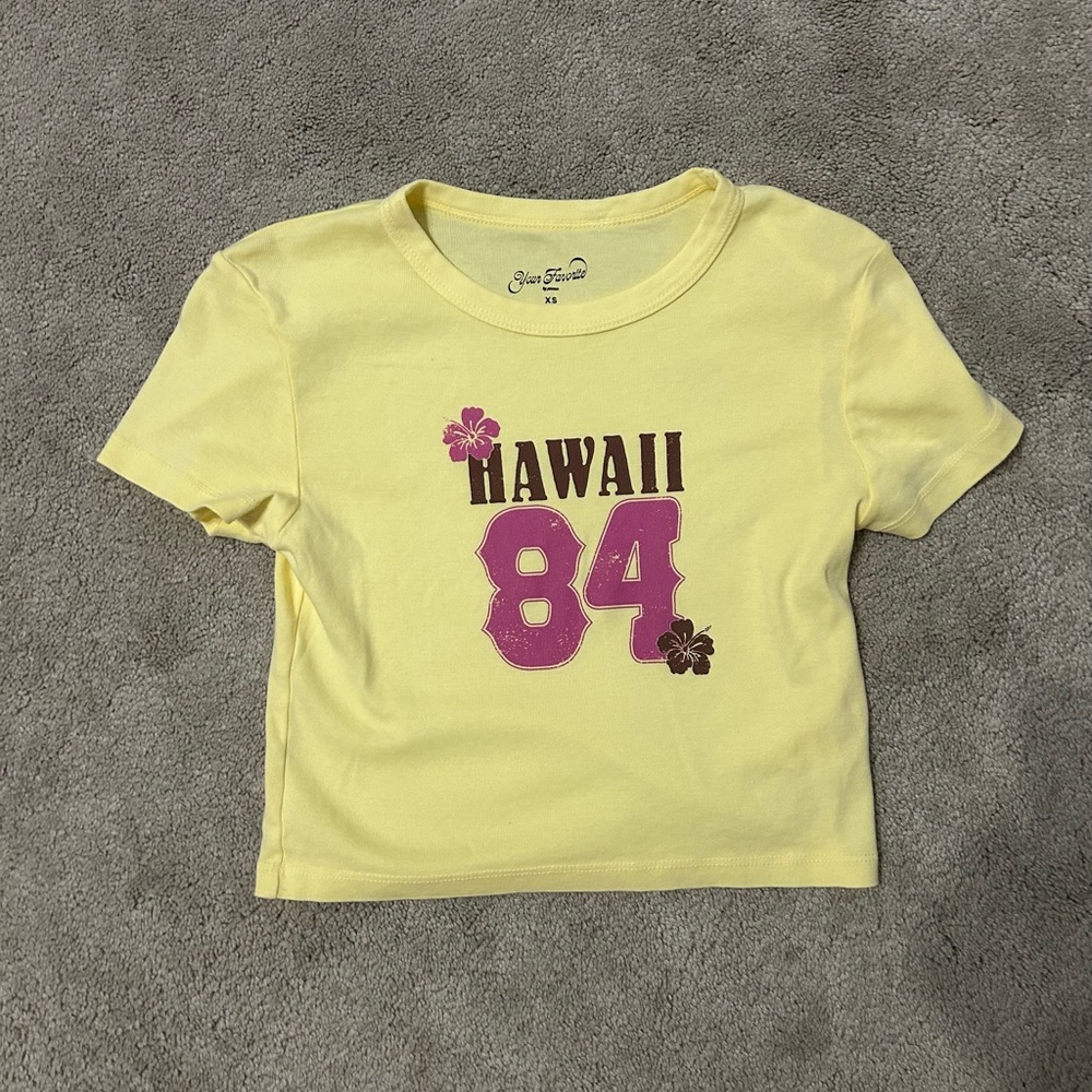 PacSun Yellow Hawaii 84 Kids Tee